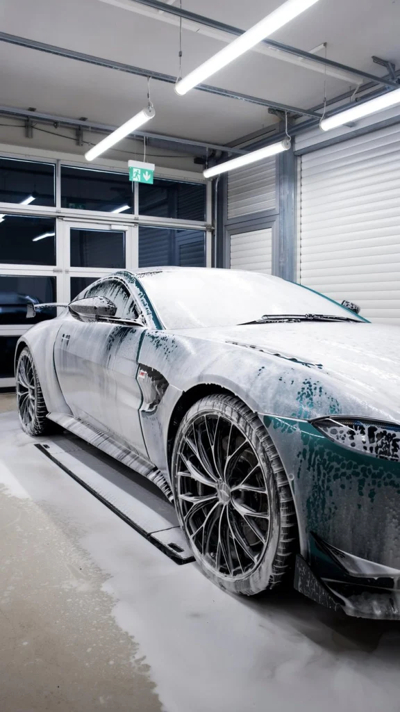 Aston Martin Vantage F1 Edition: Washing before the work