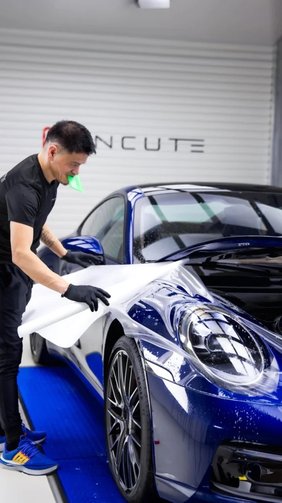 Porsche 911 Carrera (992): PPF on the curves of a 911
